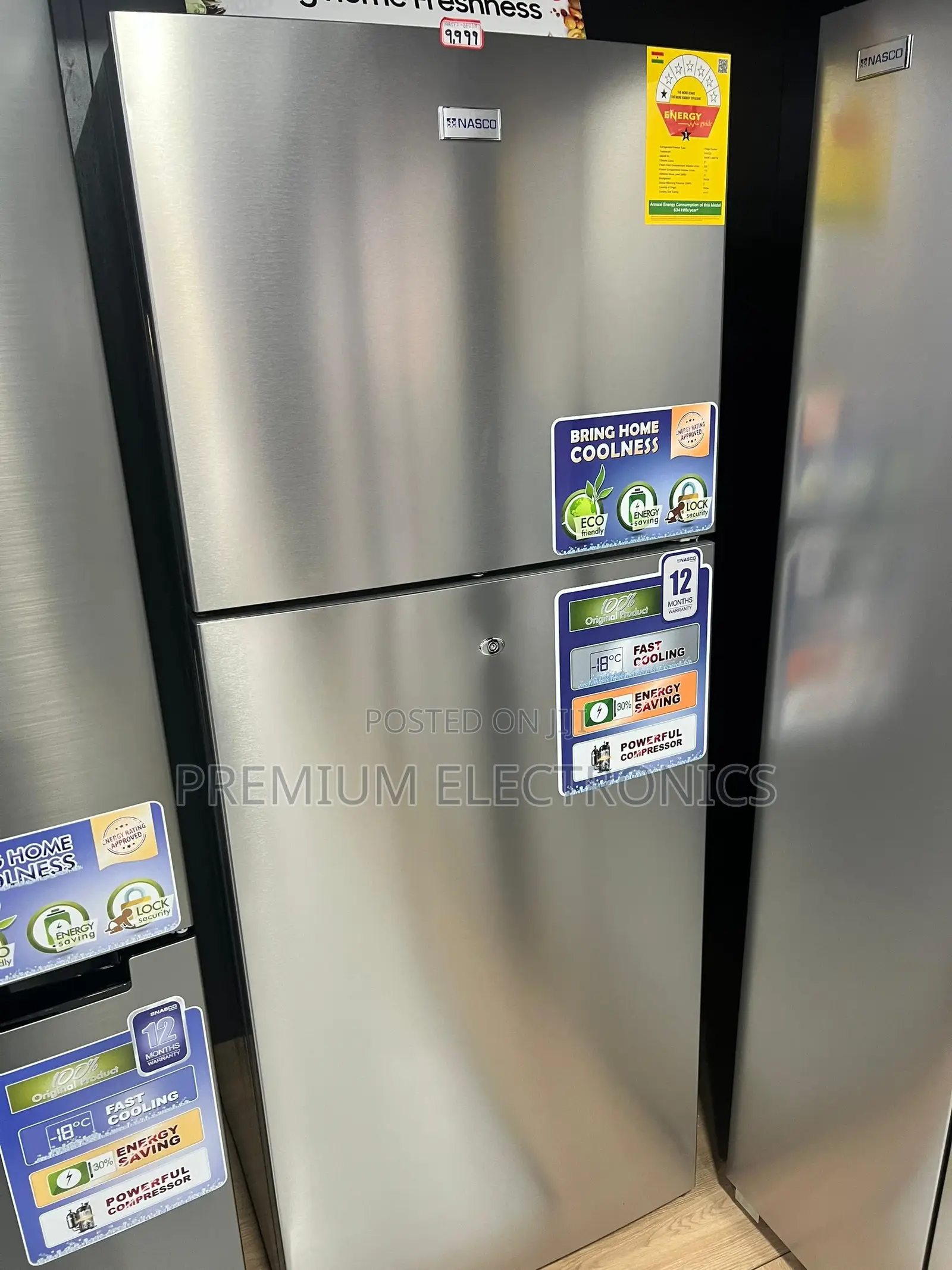 Promo!! Nasco Top Mount Refrigerator 440ltrs [NASF2-660TM]