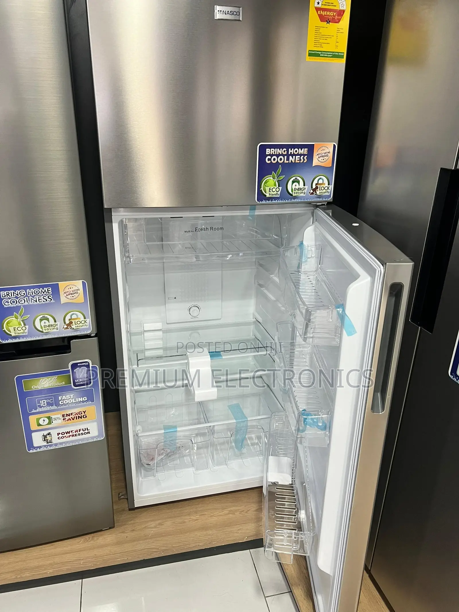 Nasco Promotional 440L Top Mount Fridge, Energy Saving
