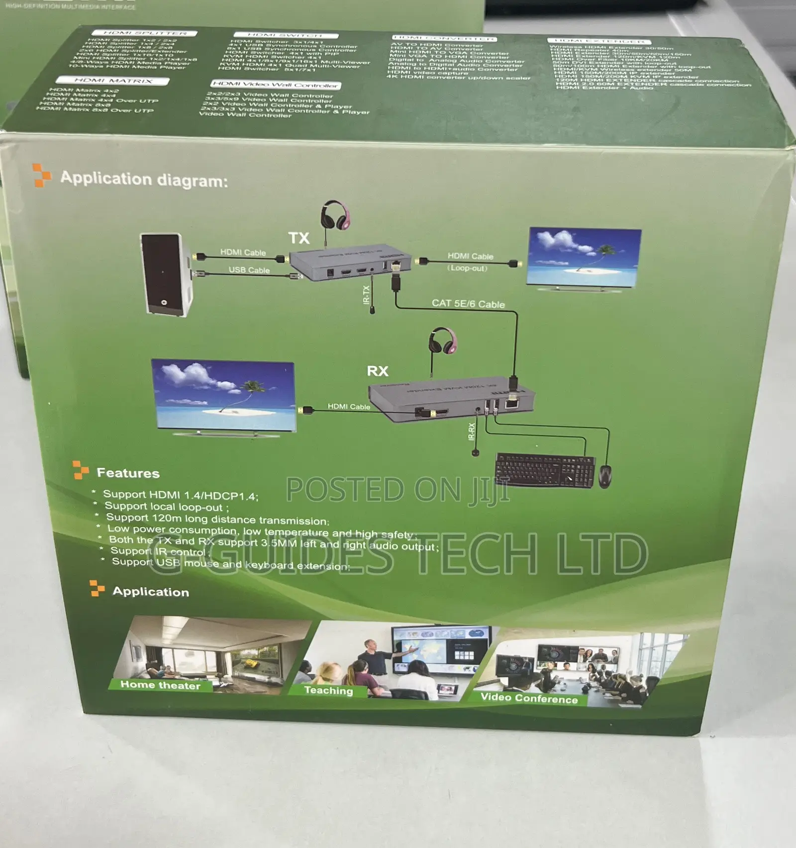 120m KVM Ip Hdmi Extender, 100m Hdmi Extender KVM With Ir Usb