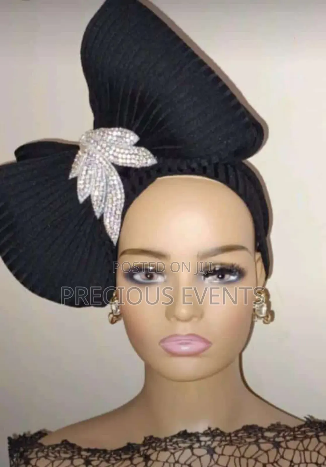 Lilac, ,Green, and Black Turbans.