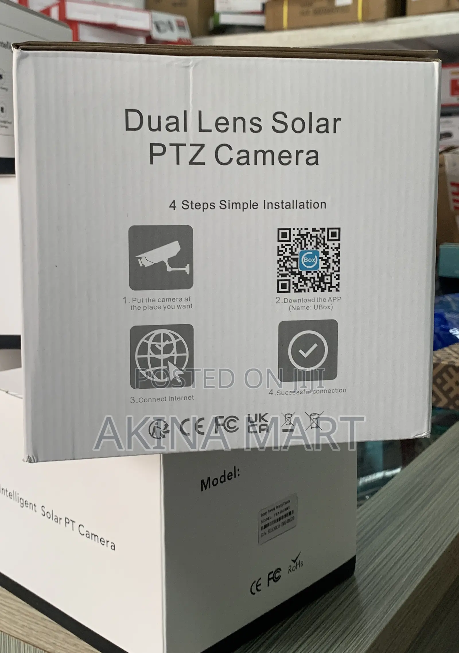 PTZ Solar Camera Two Screens Camera Outdoor Solar