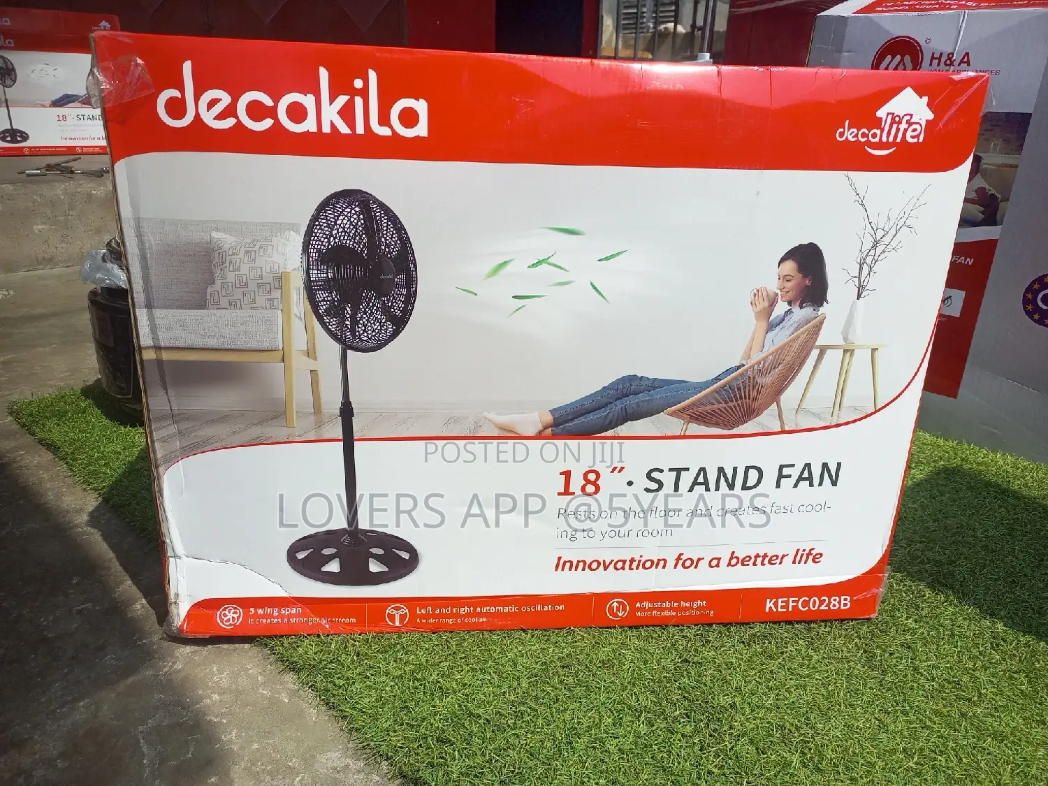 Stronger Air Stream Quality and Affordable Price Stand Fan.