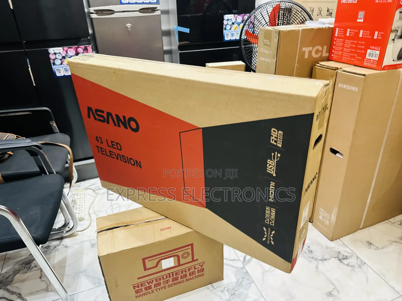 Smart Android Television FHD Asano 43” Glossy Black