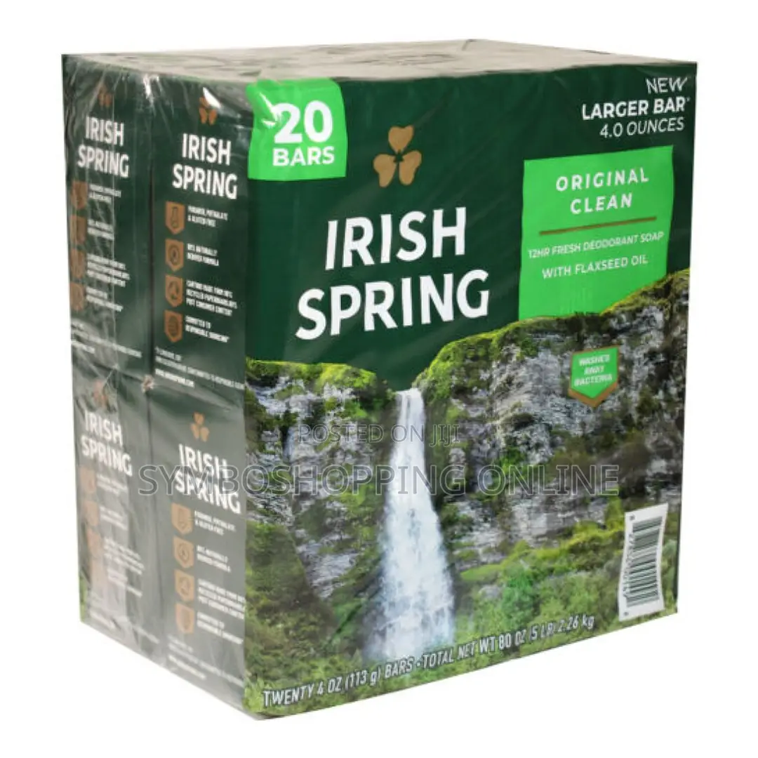 Irish Spring Deodorant Soap, 20 Pack