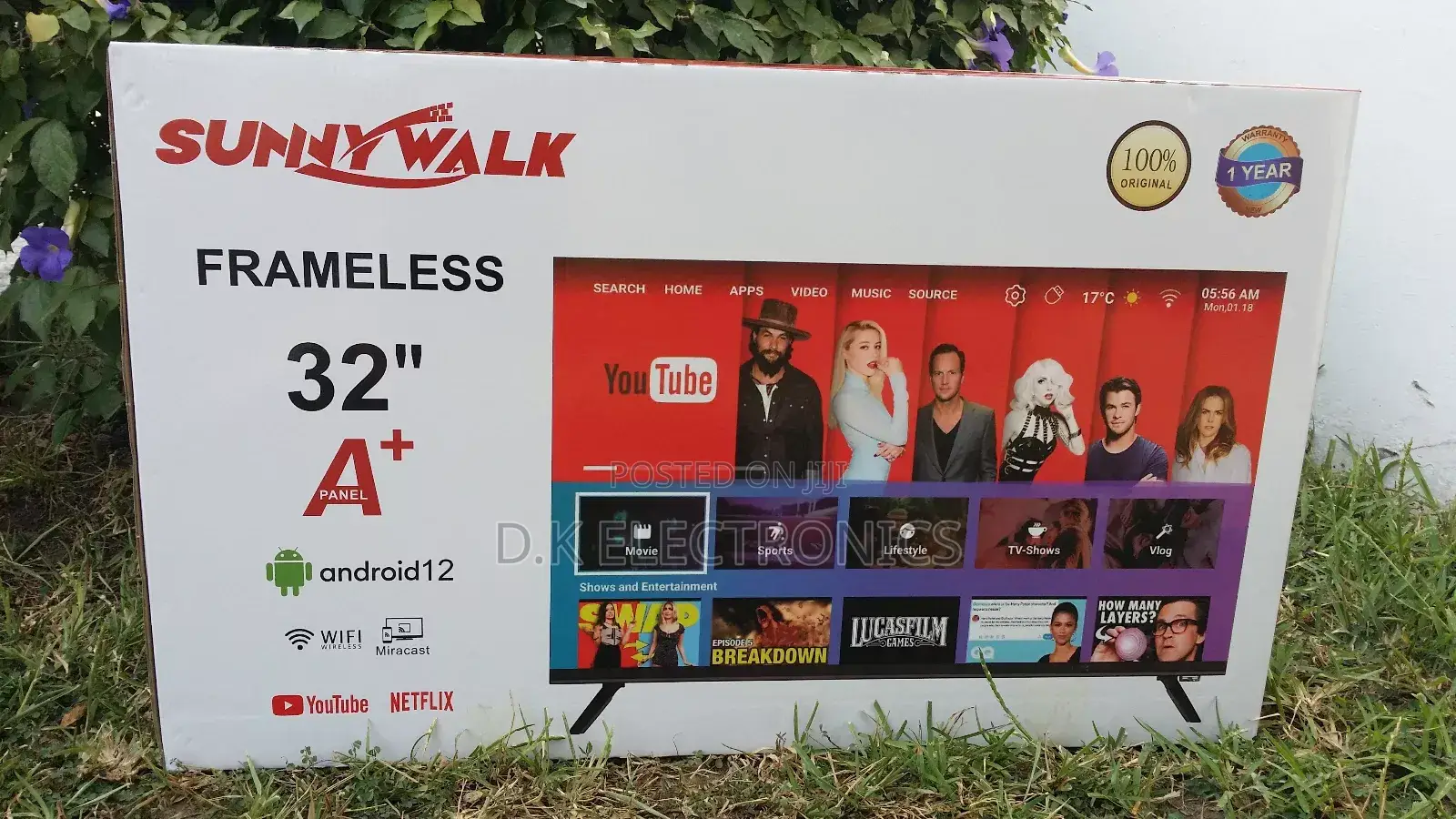 2026 Sunny Walk Uhd Android 14 Smart 32 Inches Tv