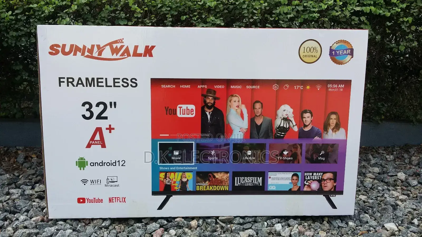Sunny Walk 32 Inches Smart / Android Uhd Television