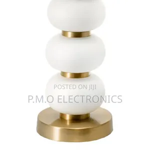 Ivory 29-Inch Stacked Iron Pearls Table Lamp