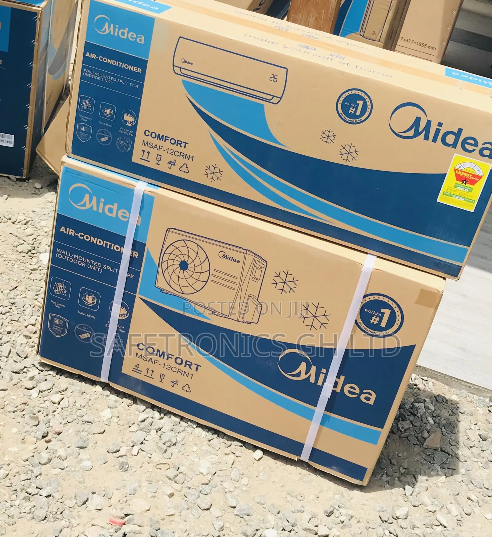 Essential 2.5hp Midea Split Type White Airconditioner