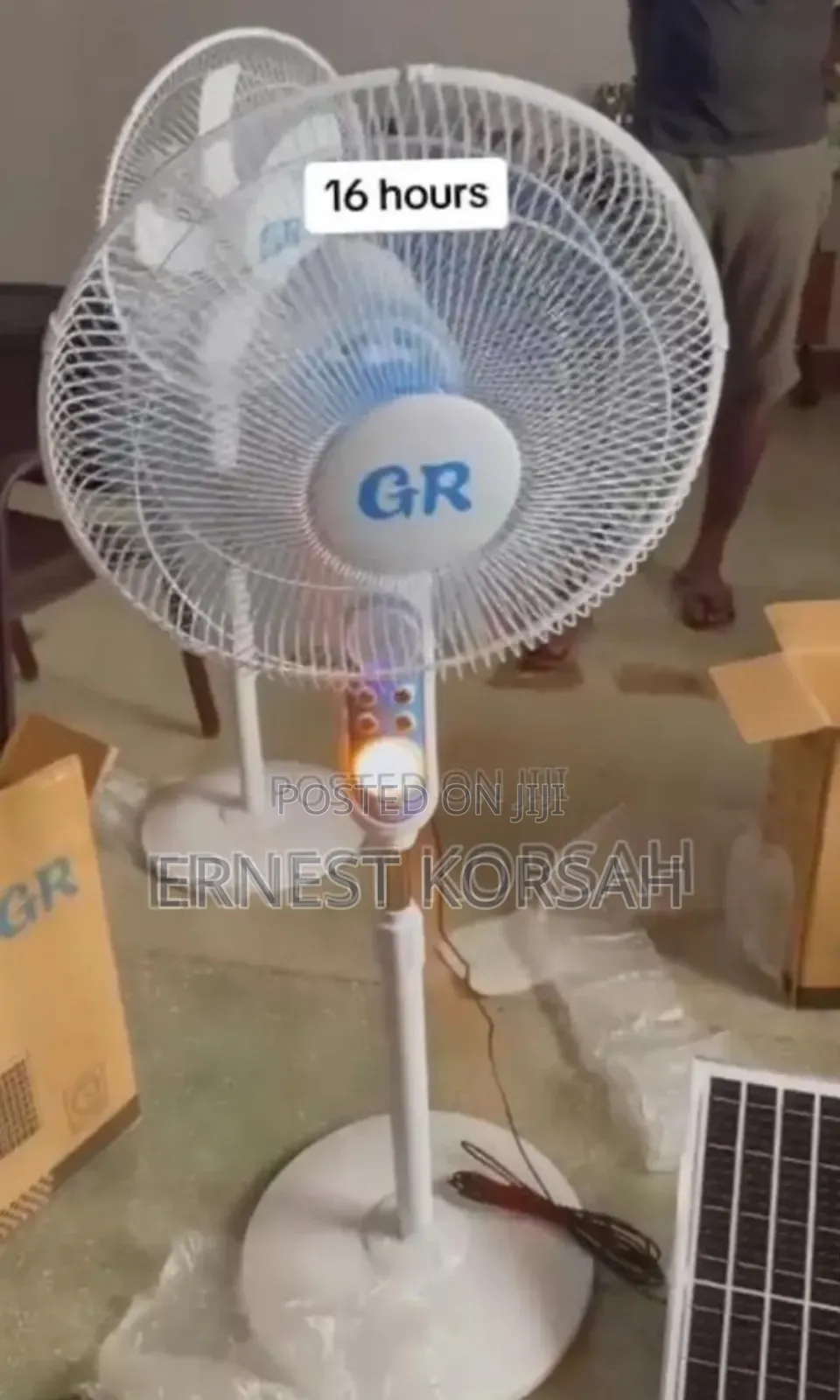 16hours Rechargeable Solarfan N Remote Mosquitoe Repellent