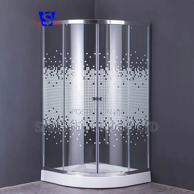 Shower Cubicle 90/90cm Arc Slide