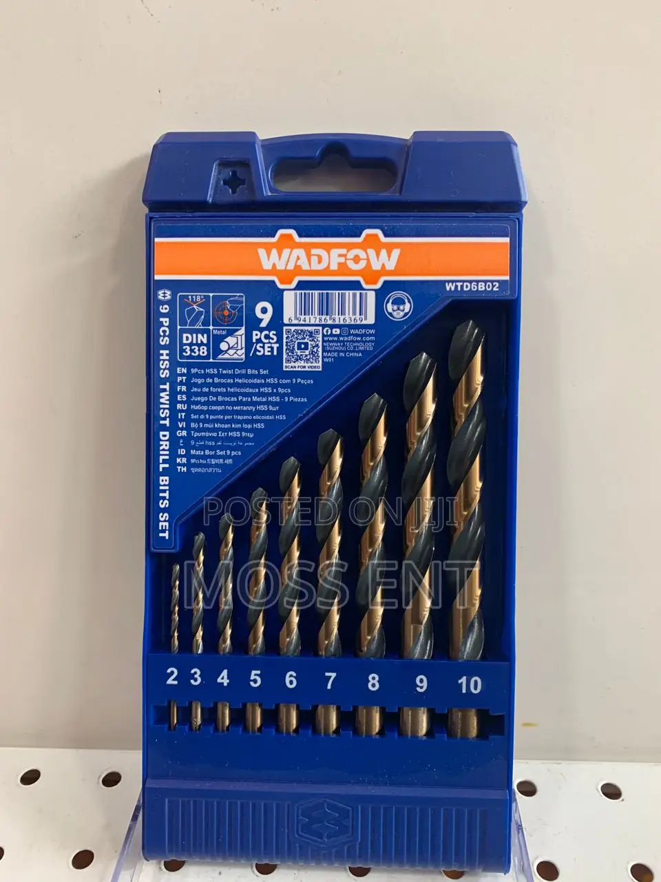 9 PCS HSS Twist Drill Bits Set - Wtd6b02