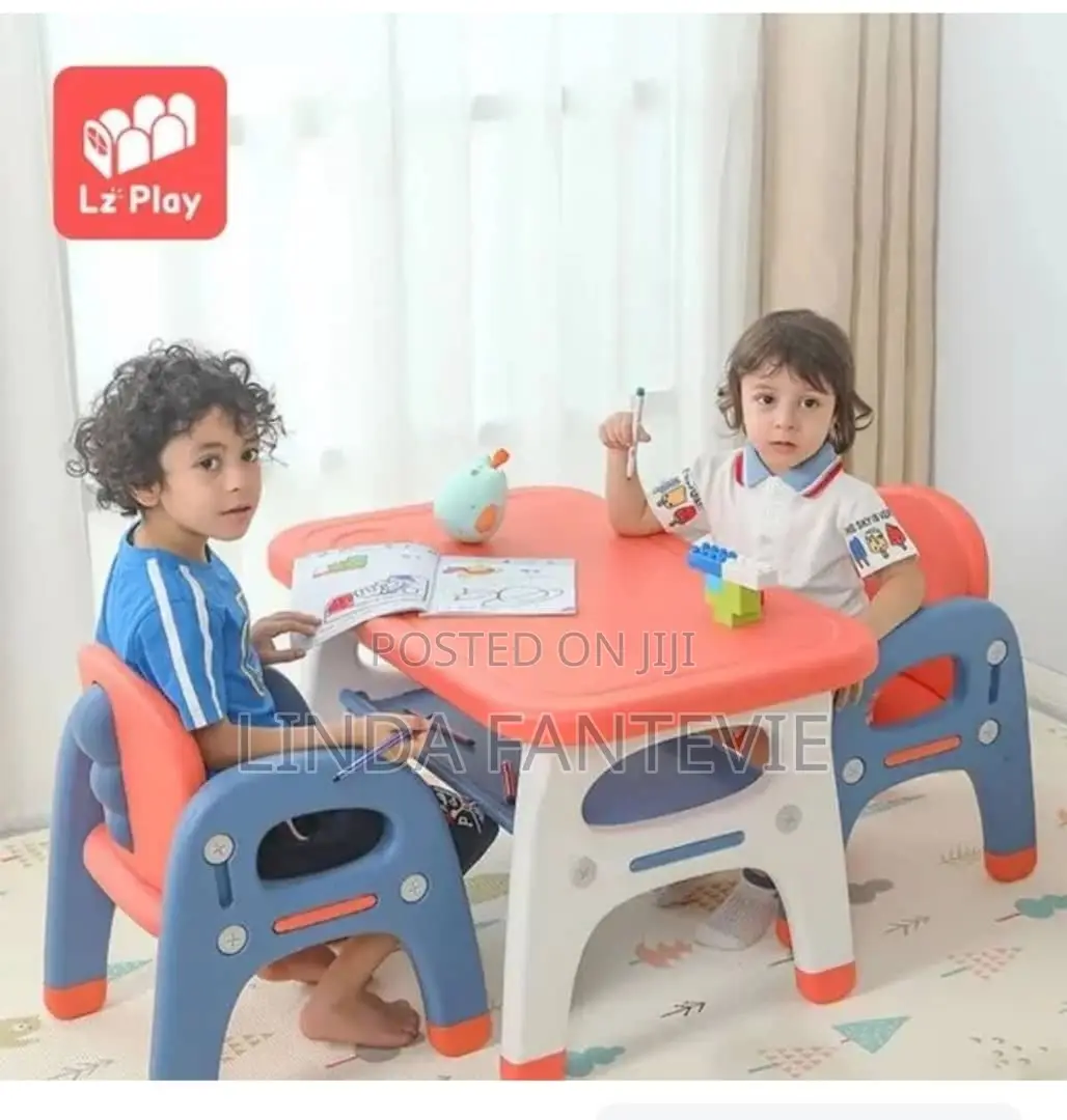 Children Learn Table With 2 Chairs