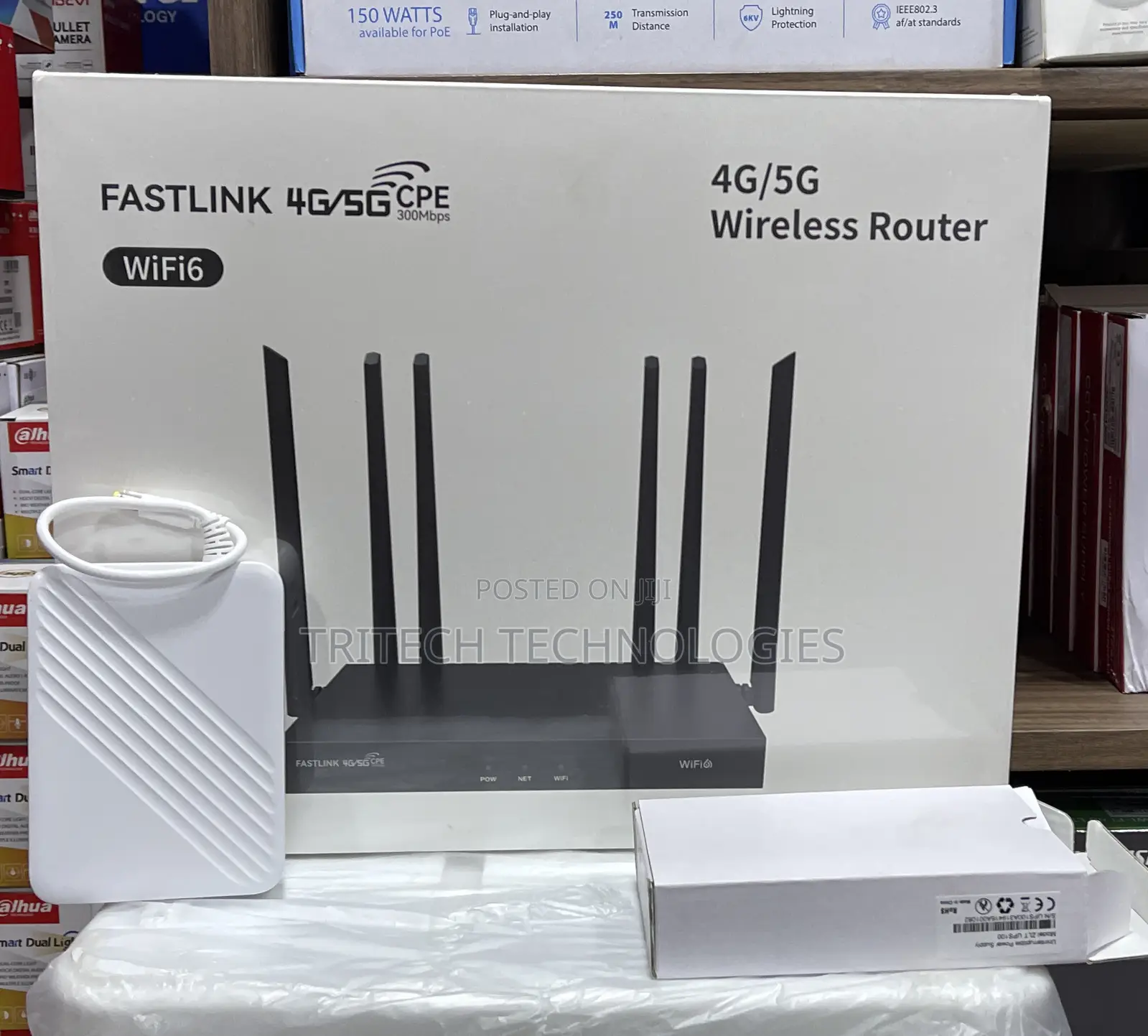 Fastlink 4g/5g Cpe 300mbps Router Wifi6 With Backup Battery