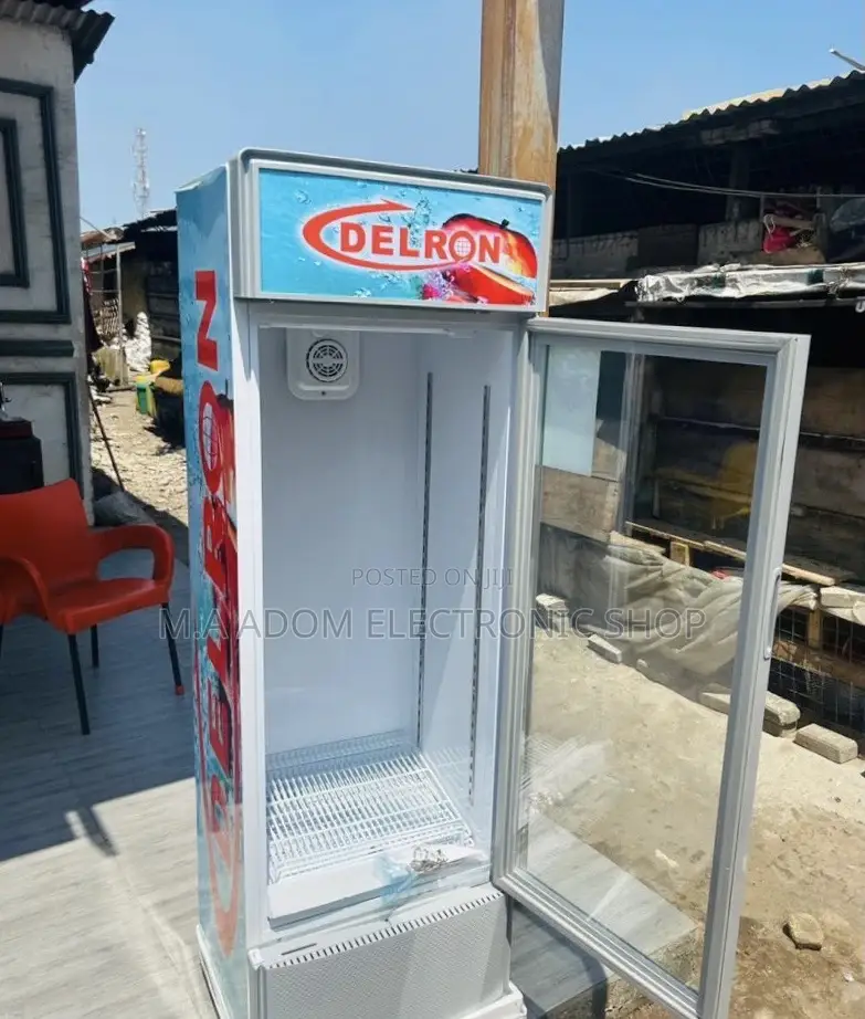 Extremely Chilling Delron 220L Single Door Display Fridge.