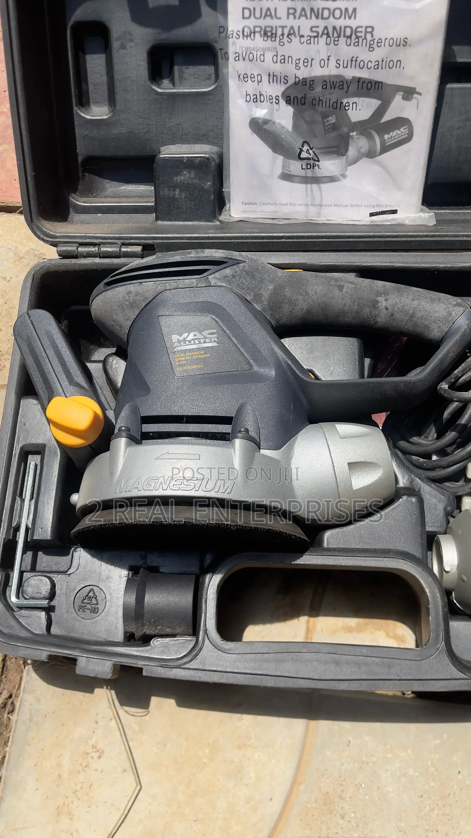 Mac Allister Dual Random Orbital Sander 450w From Uk 125mm