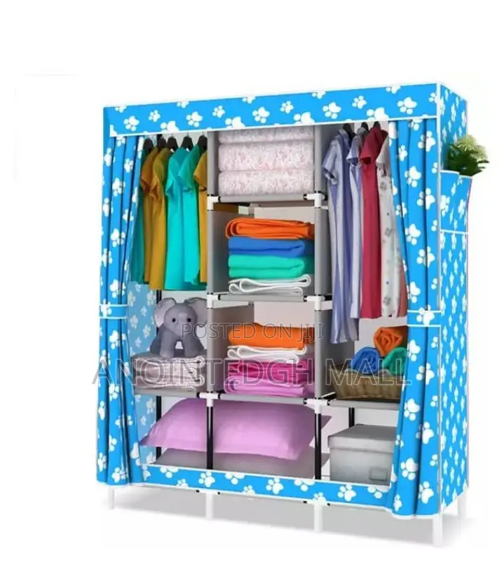 3 in 1 Portable Wardrobe - Blue