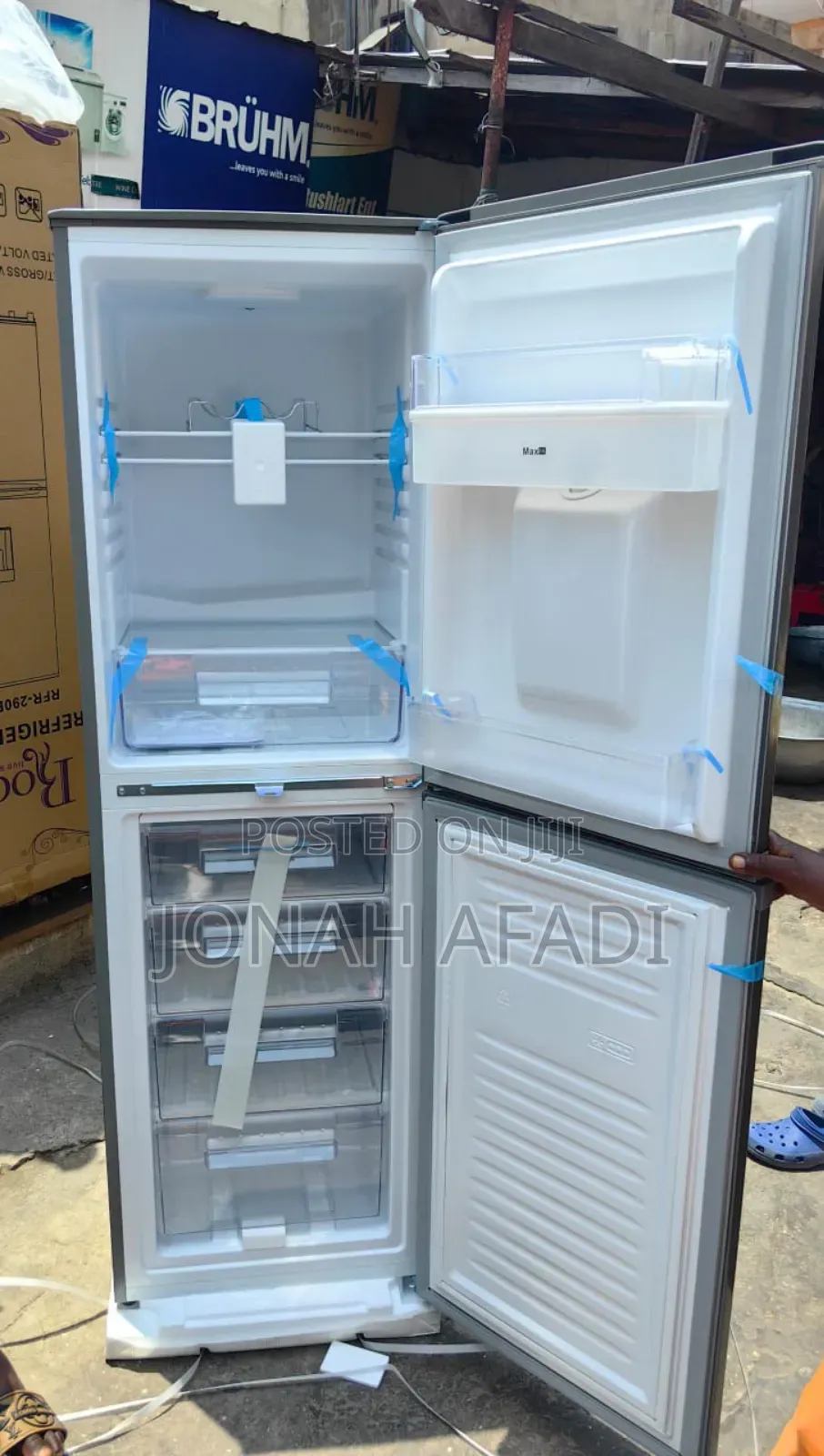ROCH 246ltr Double Door Fridge With Dispenser RFR-290DB-I