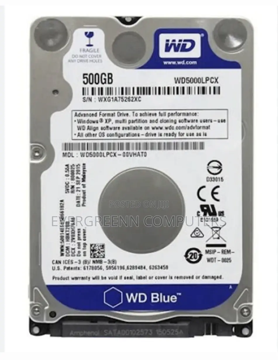 Wd Hard Drive, 500gb, for Laptops, Xbox, External Storage