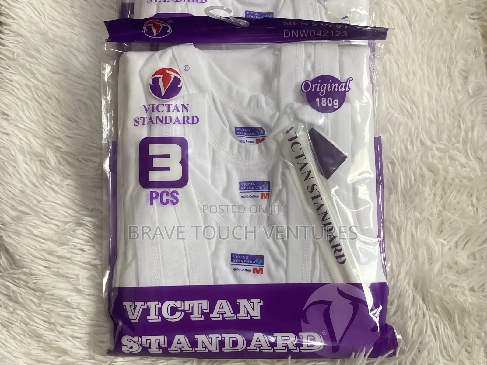 3 in 1 Victan Standard Men Singlet/Vest - 100% Cotton