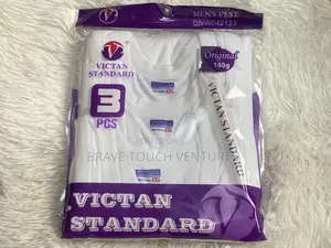 3 in 1 Victan Standard Men Singlet/Vest - 100% Cotton