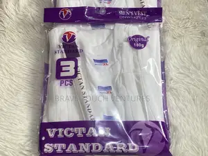 3 in 1 Victan Standard Men Singlet/Vest - 100% Cotton