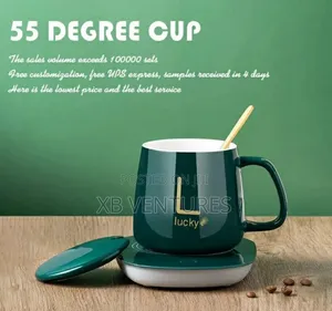 Ceramic Coffee Cup + Automatic Heating Pad Energy Saving