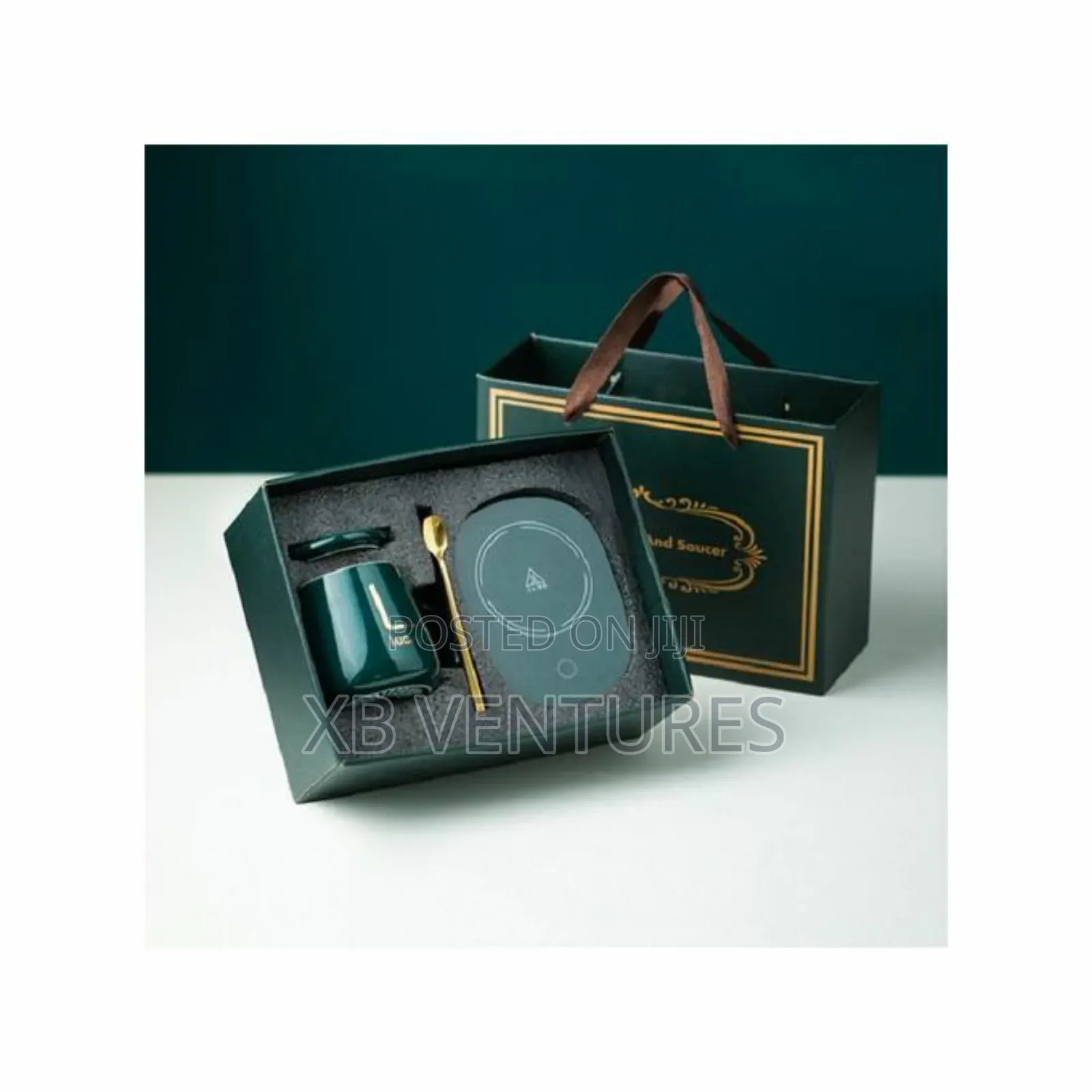 Ceramic Coffee Cup + Automatic Heating Pad Energy Saving