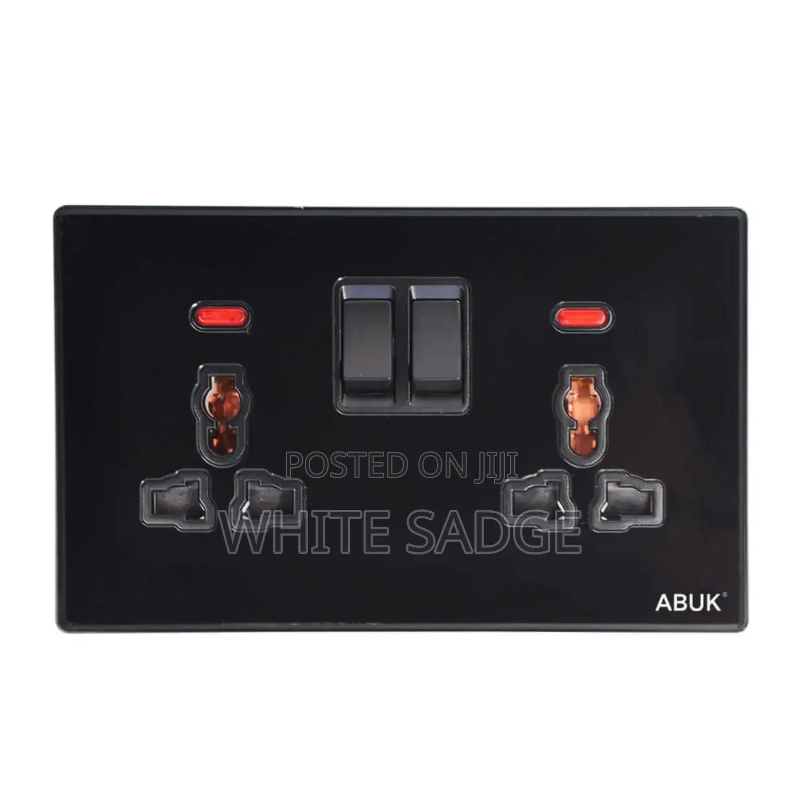 Black Body Double Muiti Socket