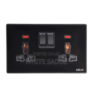 Black Body Double Muiti Socket