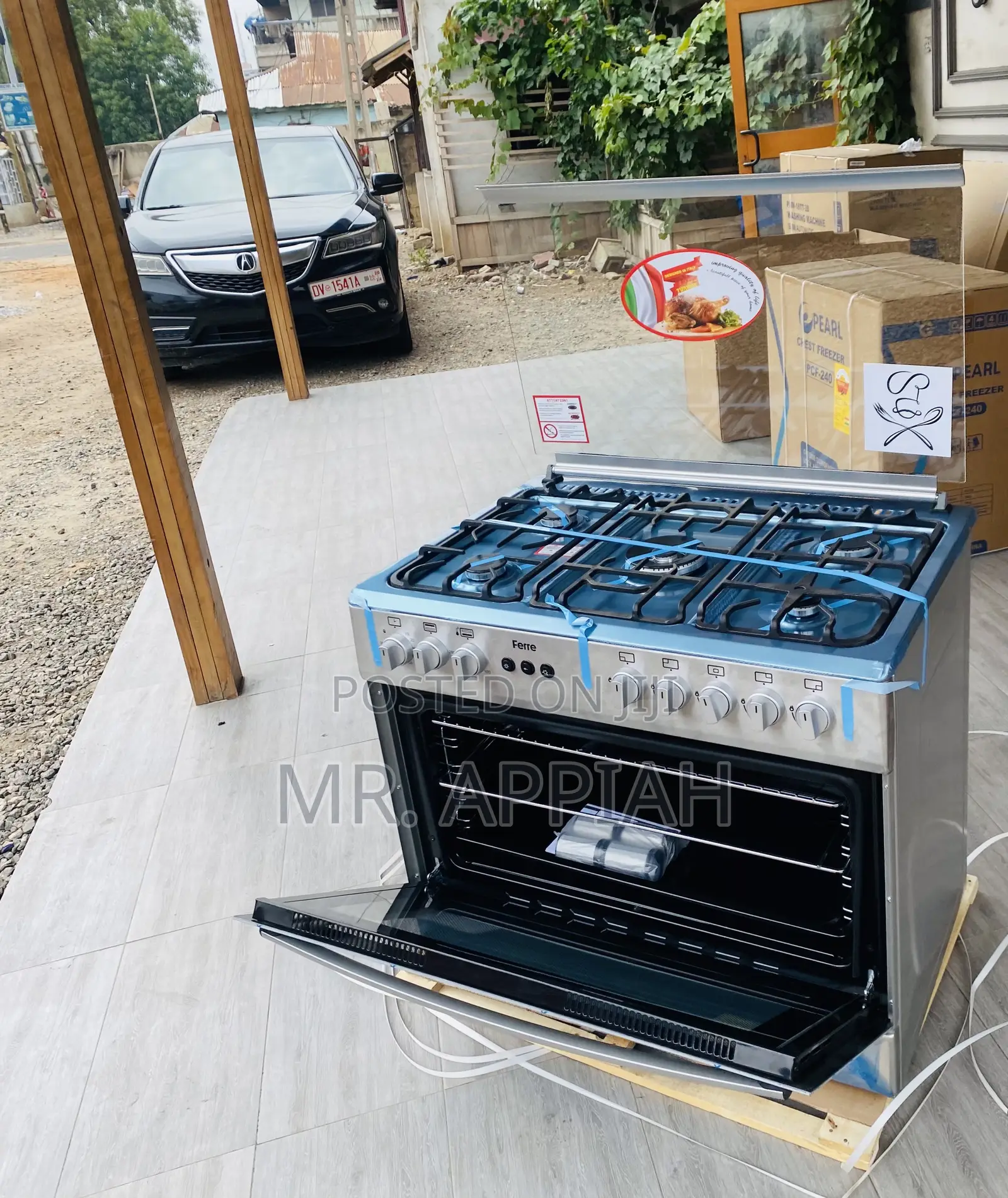 Quality Ferre 5 Burner 60x90 Cm Oven and Grill Cooker.
