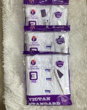 3 Packs of Victan Standard Singlet/Vest - 9 Pieces