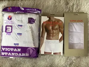 3 Pieces Men Singlet + 3 Pieces Boxer Short