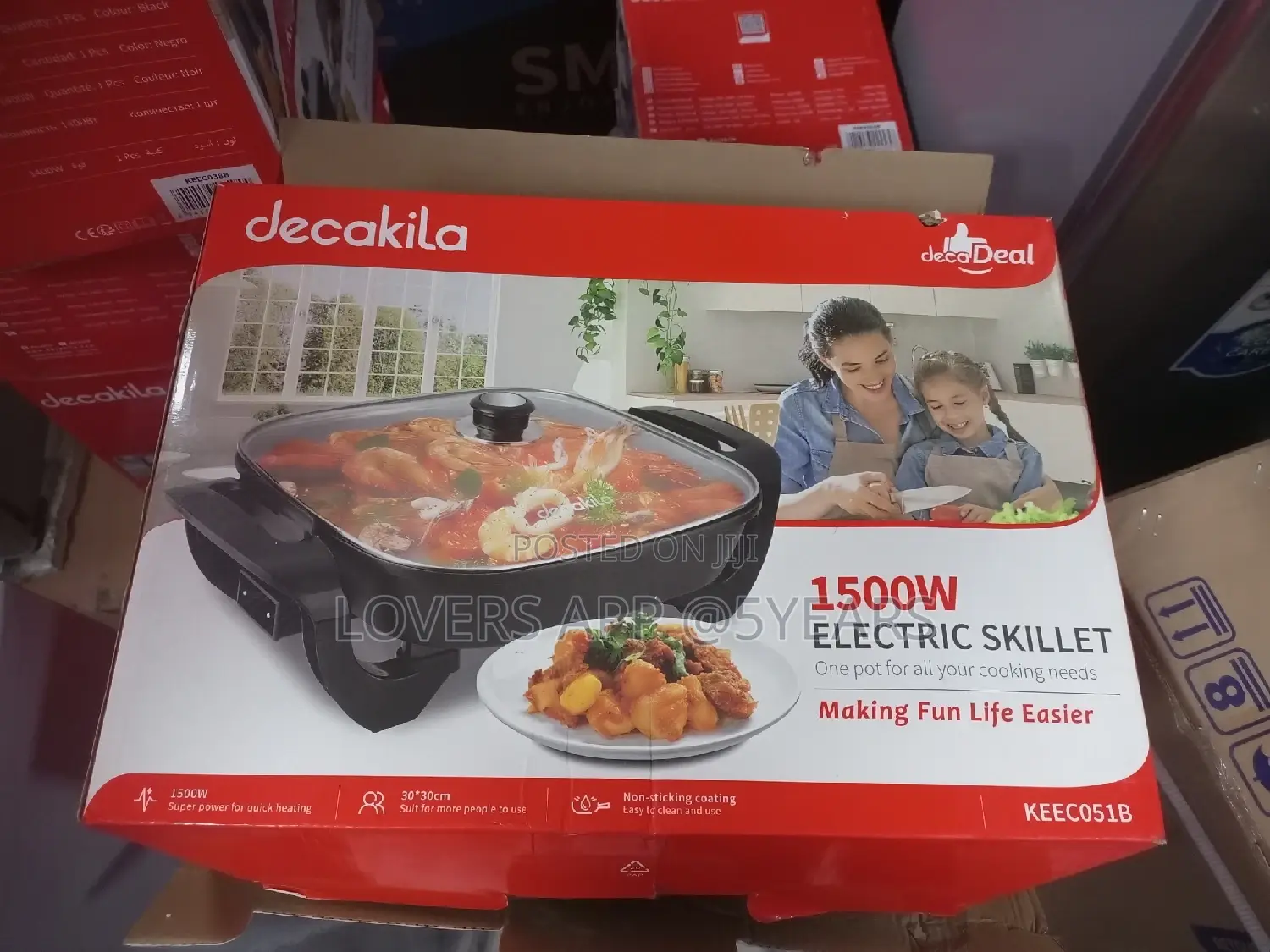 Available 1500w Decakila Electric Skillet Super Strong 1500w