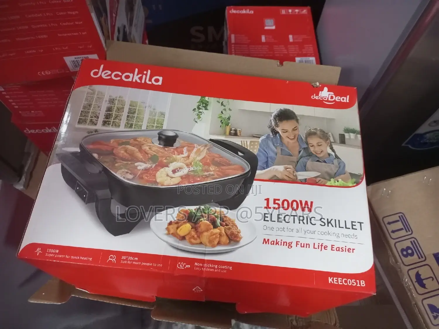 Decakila Kitchen Appliances 1500w Electric Skillet Skillet.