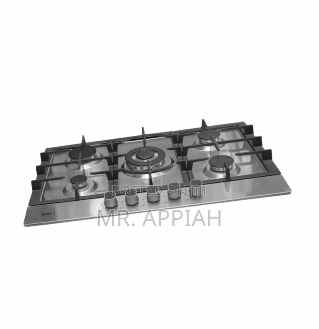 Midea 75cm 5 Burner Gas Hob| Stainless Steel(Gray)90G50ME