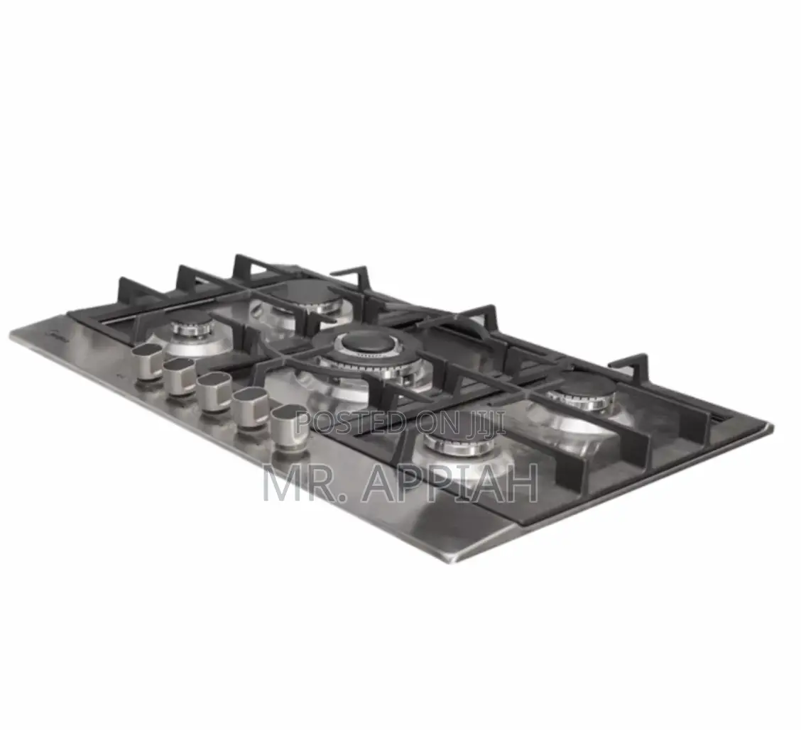 Sleek Midea 75cm 5 Burner Gas Hob| Stainless Steel(90G50ME)