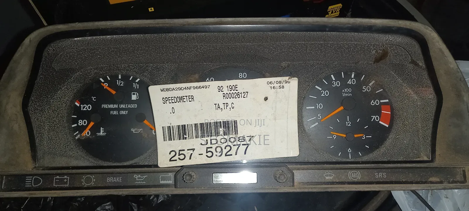 Brand New Mercedes 190 Speedometer Cluster