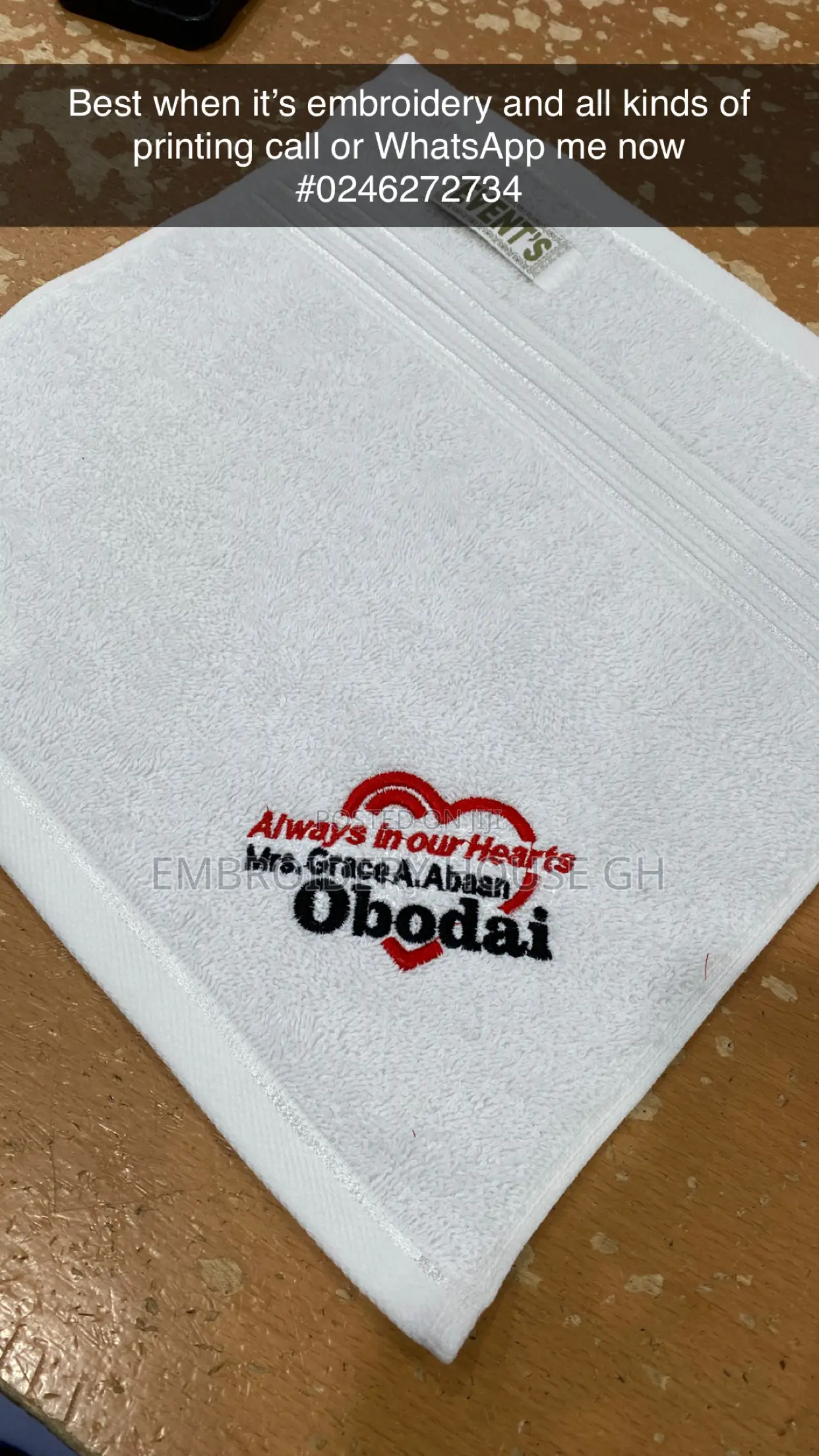 Embroidery and DTF Printing