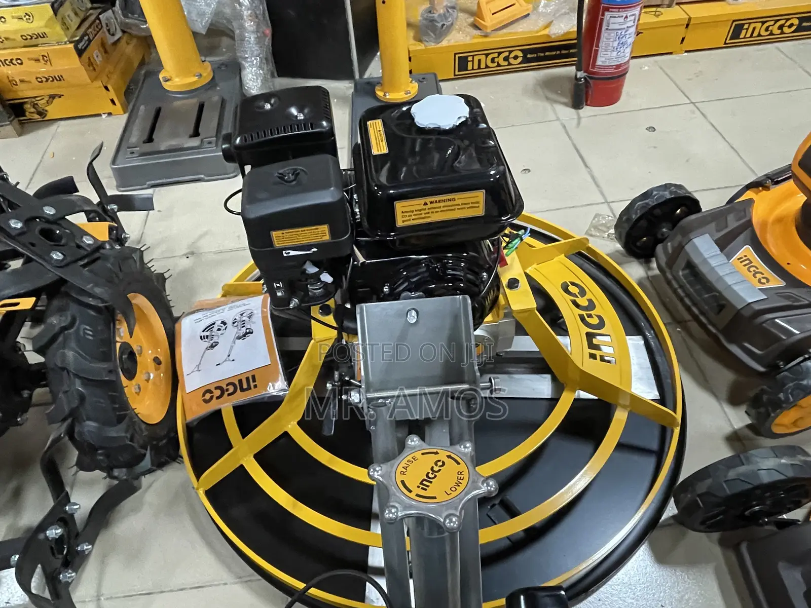 6.5 Horsepower Gasoline Power Trowel 78kgs With 1 Free Pan - Gpt361-2