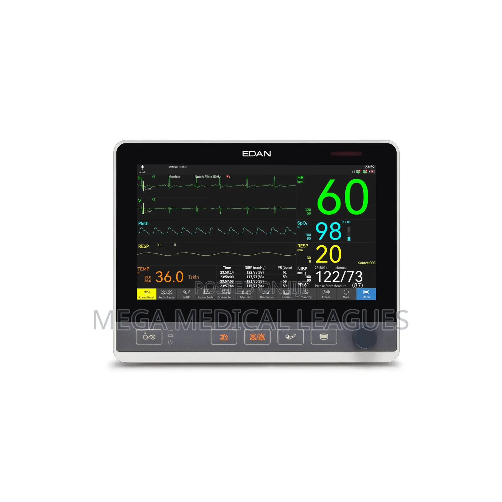 Edan CX Seris (UX Seris) Patient Monitor CX10/12/15
