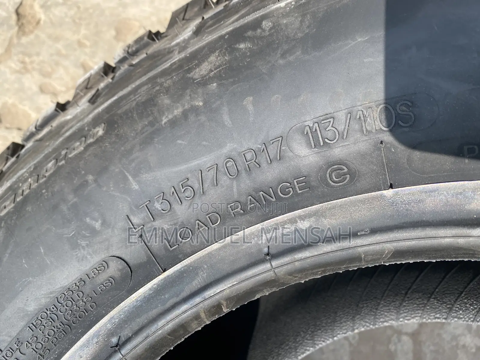315/70r17lt Bfgoodrich All-Terrain T/a KO2 Tire