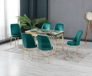 Extendable Dinning Set With 6 Chairs