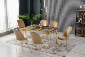 Extendable Dinning Table With 6 Chairs