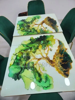 Extendable Dinning Table With 6 Chairs