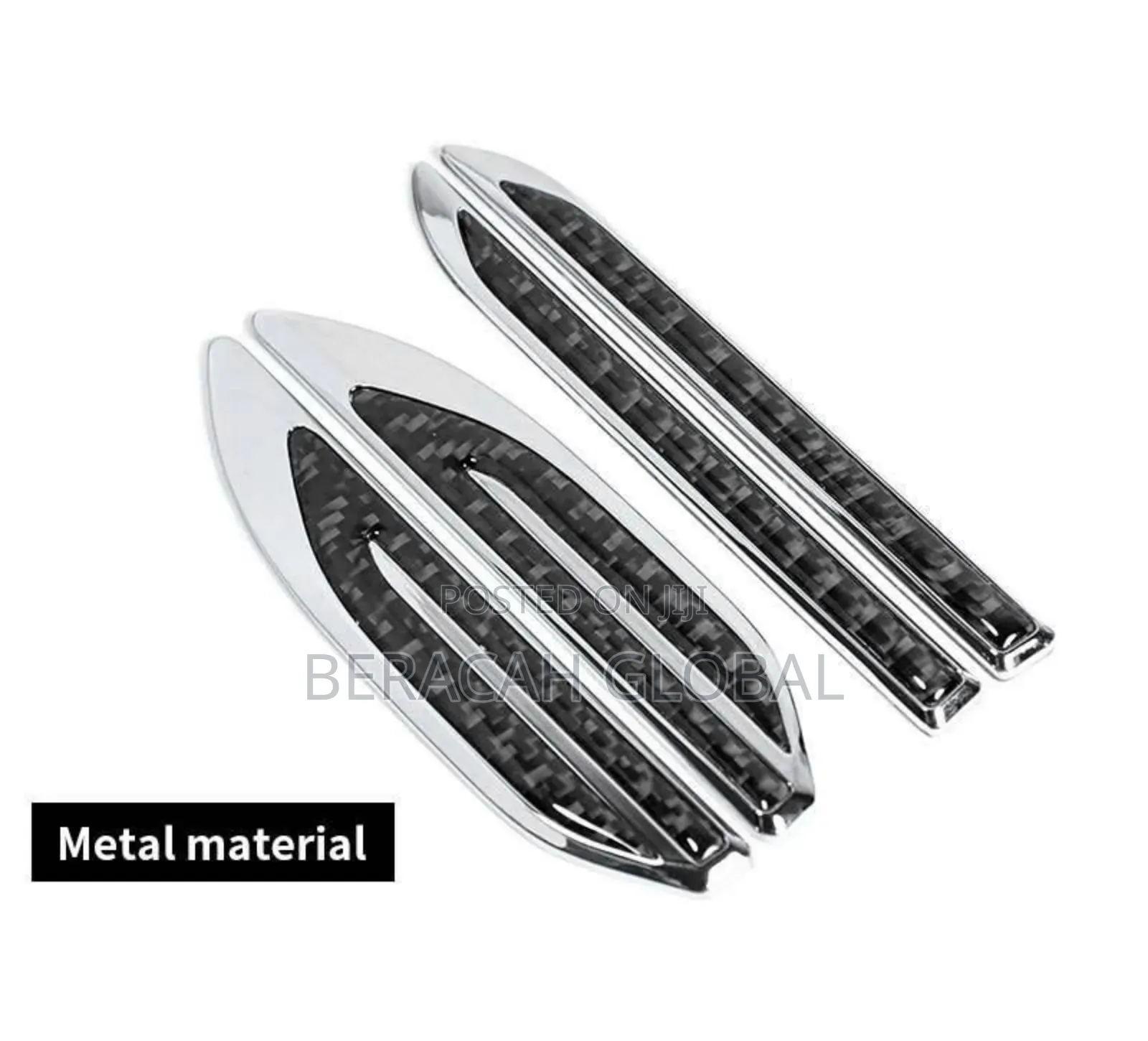 Fender Knife Mark Vent Air Flow Outlet Spoiler Metallic