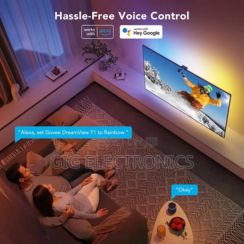 Govee Dreamview T1 Tv Backlight With Camera 55 - 65 Inches