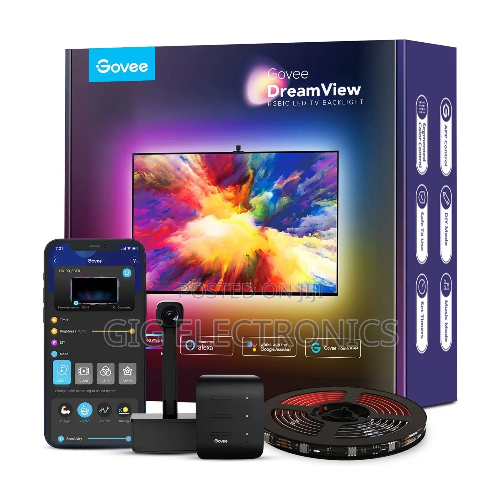Govee Dreamview T1 Tv Backlight With Camera 55 - 65 Inches