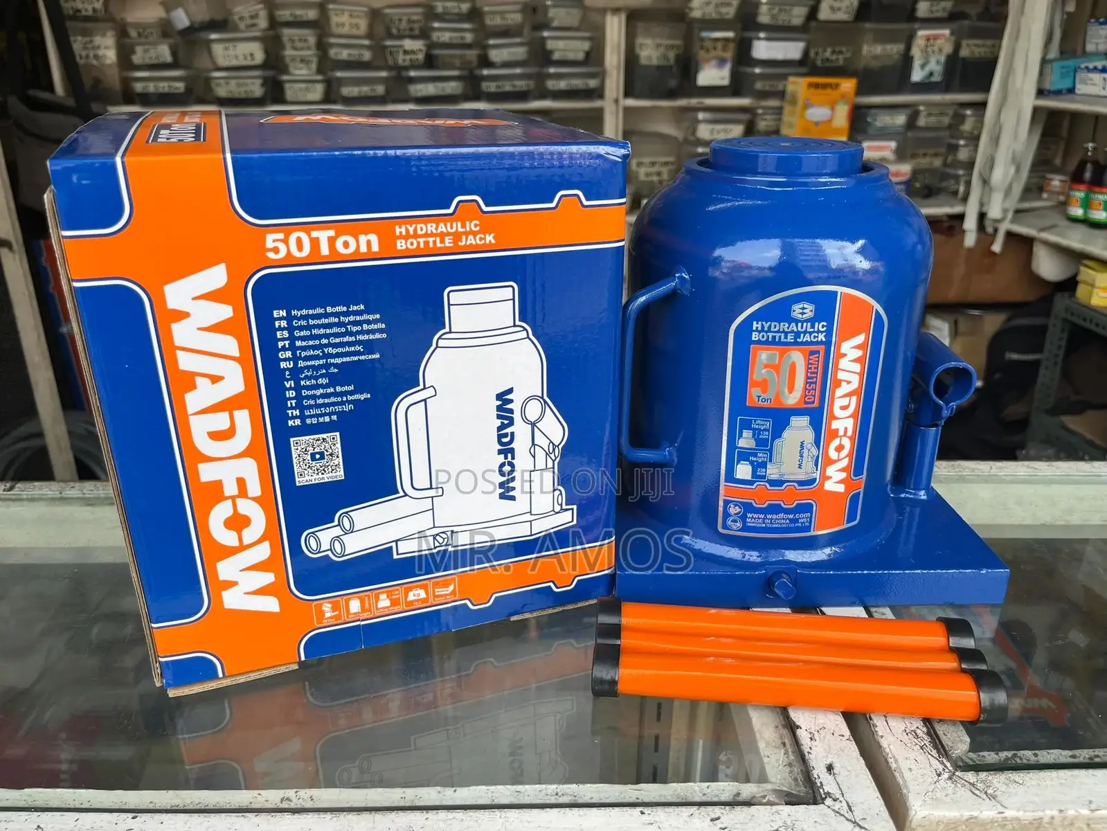 50 Tons Hydraulic Bottle Jack With 130mm Lift Height - Whj1550
