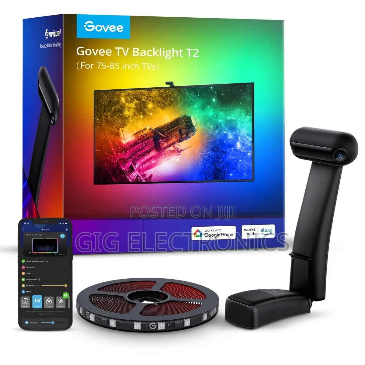 Govee TV Backlight T2 With Dual Cameras (75~85 Inch Tvs)