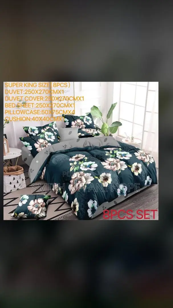 “Chic Duvet Sets for a Dreamy Bedroom!”(8pcs)